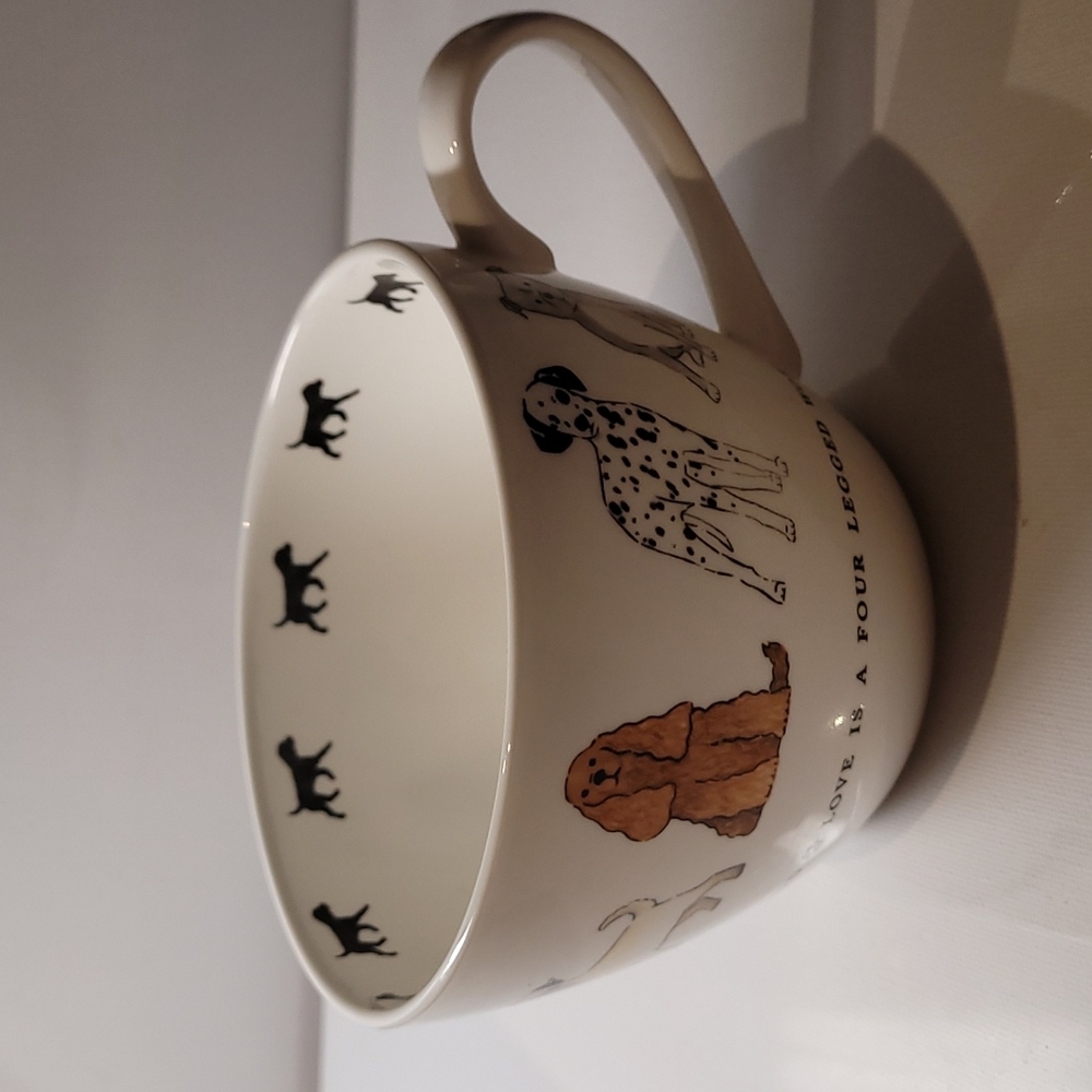 Portobello by design bone China in England  mugcup  Love is a four legged word
